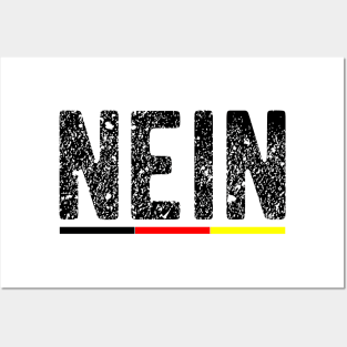 Nein means no in German Posters and Art